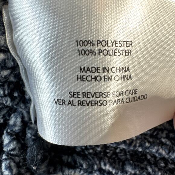 Orvis Sweater Womens Large Blue Chenille Velvet Soft Pullover Knit V Neck - Picture 4 of 8